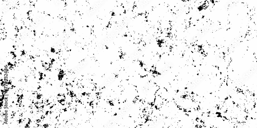 Fototapeta premium Abstract white and black grunge dust particle and dust grain texture. old grunge texture with scratches and cracks paint wall texture. Dust Overlay Distress Grain with scratch grunge urban background.