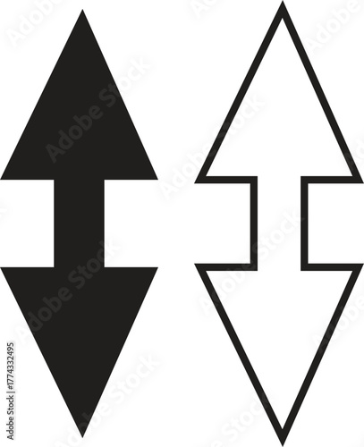 Strap connector tab icon set. Detailed collection of industrial fastening parts and mechanical joint components in flat and outline vectors showing connector shapes for engineering and product design.