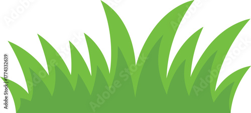 Fresh Green Grass Vector - Nature Lawn Park and Environment Graphic Element