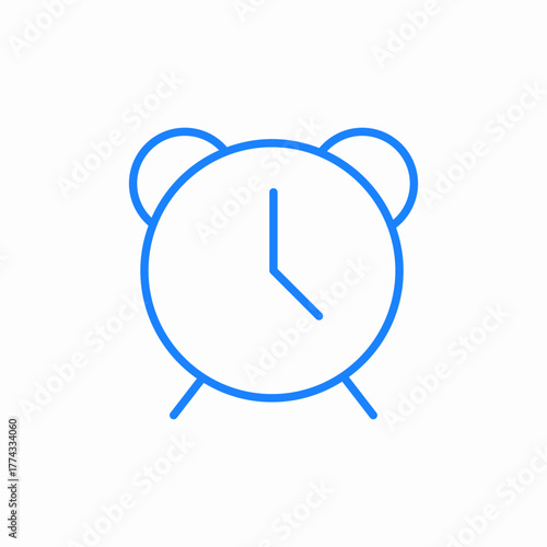 alarm clock icon sign vector