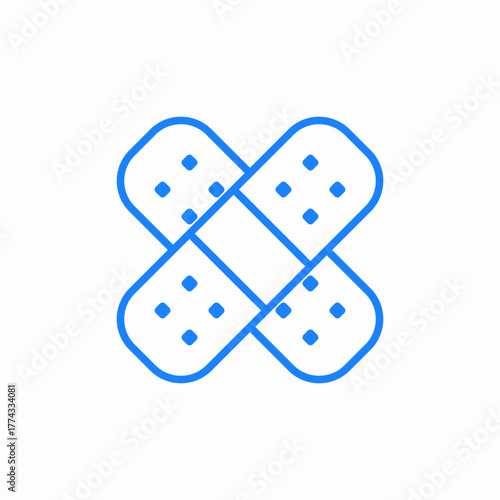 band aid icon sign vector