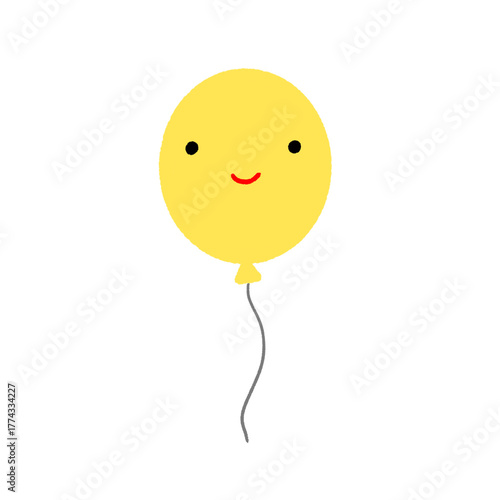 yellow balloon with balloons