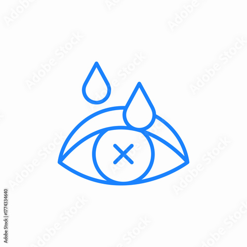 eye drops icon sign vector