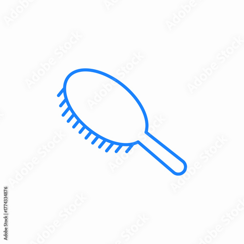 hair brush icon sign vector