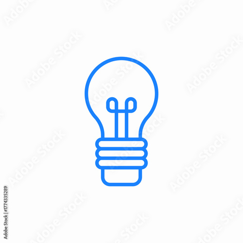 light bulb icon sign vector