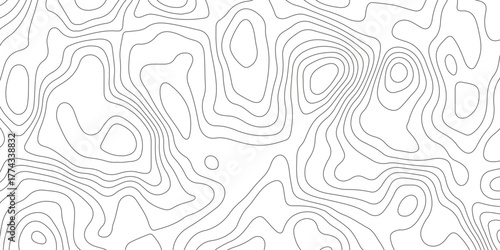 Topographic map background with geographic grid for hiking and mountain sport. luxury topographic wavy pattern and geographic grid map design. paper texture Imitation of a geographical map shade.