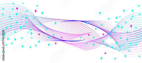 Cosmic Waves: Abstract Neon Streamers and Stars"
​"Starlight Trails: Dynamic Light Lines on Black"
​"Digital Flow: Vibrant Wavy Abstract Background