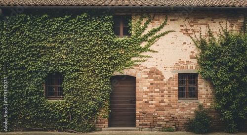 Rustic Charm An Old Building Embraced by Greenery & Architectural Texture in the Tuscan Countryside