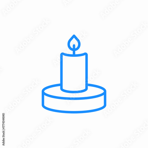 candle icon icon sign vector