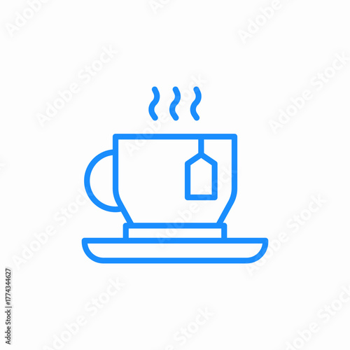 cup of tea icon sign vector
