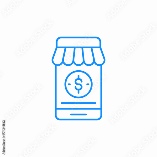 e commerce icon icon sign vector