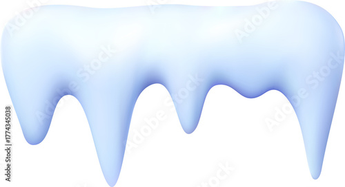 Realistic snow caps drift