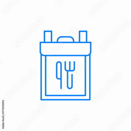 food delivery icon sign vector