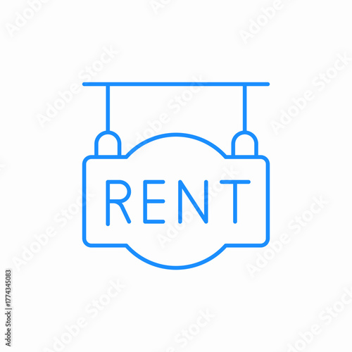 for rent icon sign vector