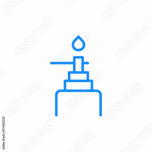 hand sanitizer icon sign vector
