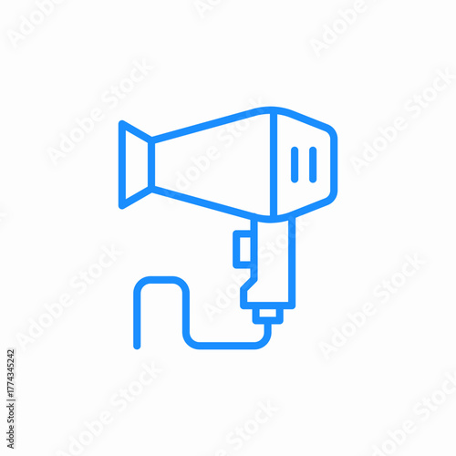 hair dryer icon sign vector