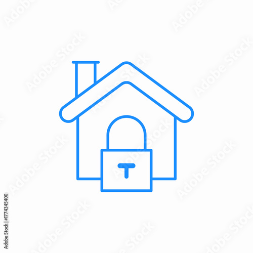 home security icon sign vector