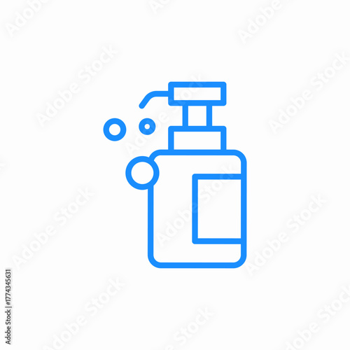 liquid soap dispencer icon sign vector