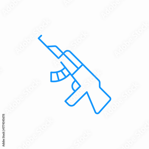 machine gun icon sign vector