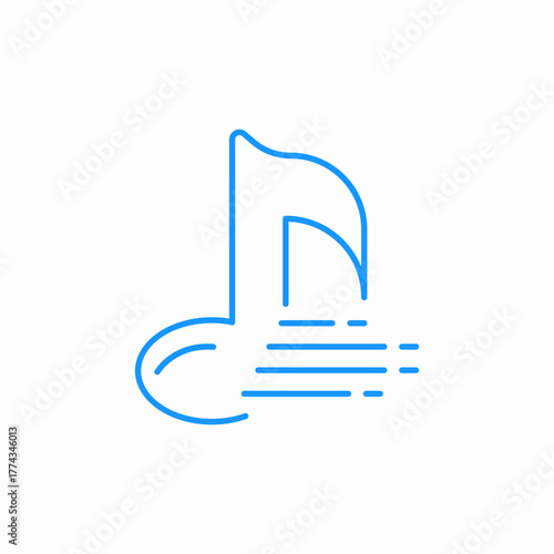 music streaming icon sign vector