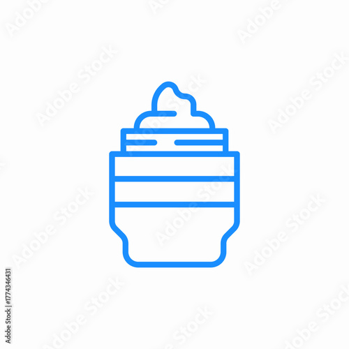 shaving cream icon sign vector