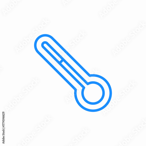 thermometer fever icon sign vector