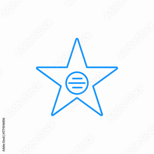 walk of fame icon sign vector