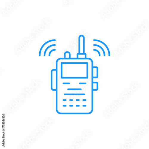 walkie talkie icon sign vector
