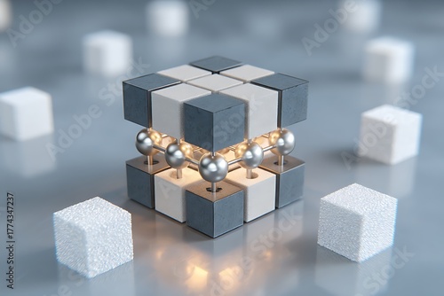 A nanoscale memory storage device holding terabytes of data in a sugar cube