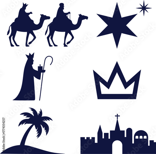 Epiphany symbol set vector