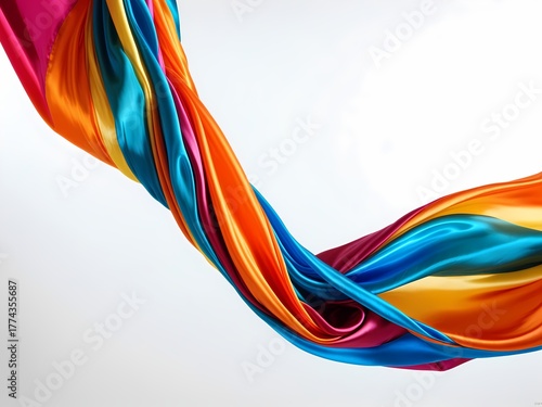 Luxurious Silk Fabric – Vibrant Colors and Flowing Textures