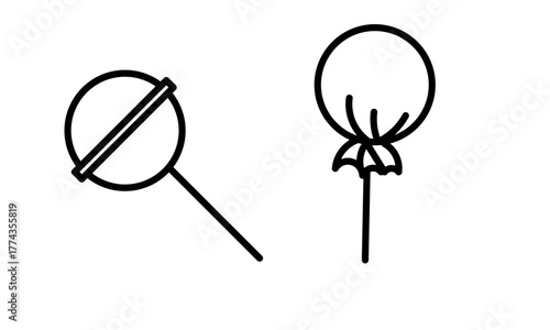 lollipop icon isolated on white background