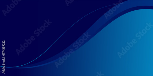 Smooth gradient from deep navy blue to bright cyan with subtle flowing curves. eps10, website