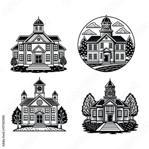 School building svg