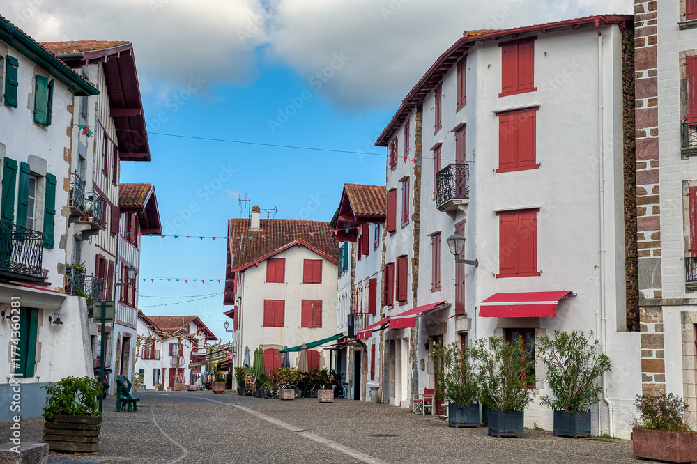 Fototapeta premium Ezpeleta or Espeleta is a French town and commune located in the Pyrénées-Atlantiques department, in the Nouvelle-Aquitaine region of France.