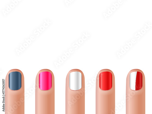 Fingernail manicure set