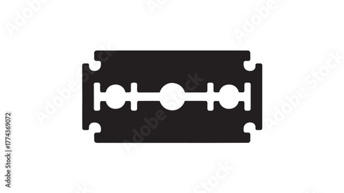 Razor blade icon simple flat design element isolated on white background for web and mobile apps