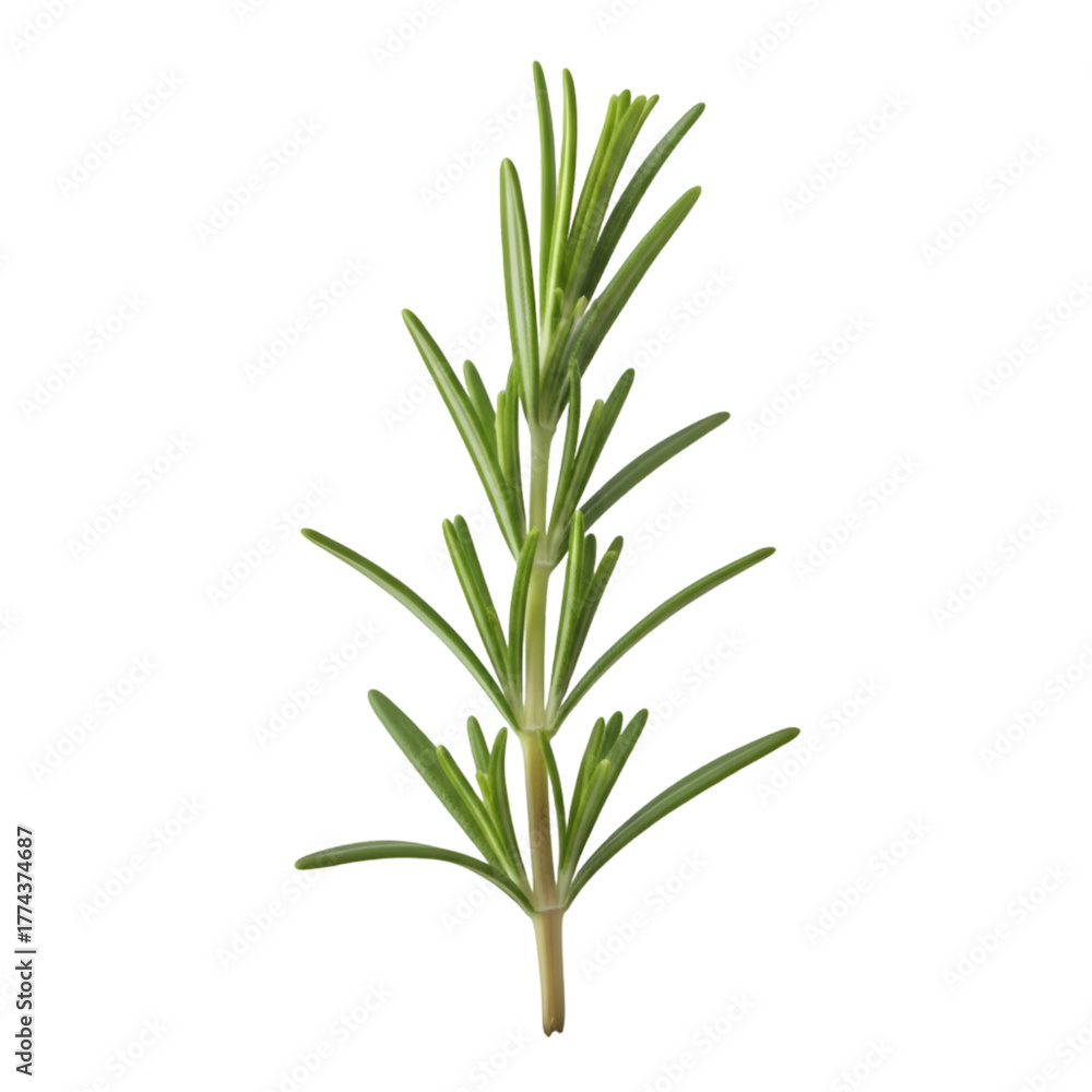 Fototapeta premium Fresh rosemary sprig for culinary use, adds flavor to dishes, premium quality ingredient