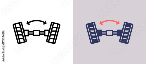 Wheel Alignment whitegrey icon
