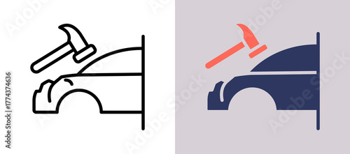 Body Repair whitegrey icon