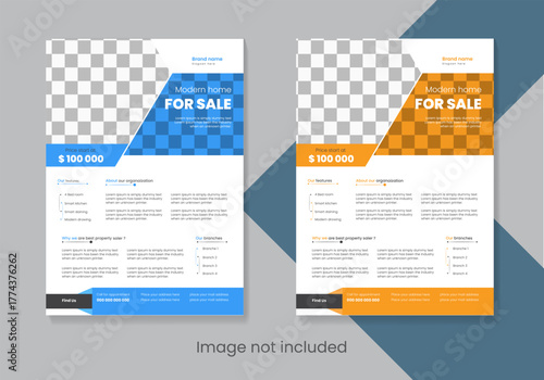 Real estate flyer design Template.