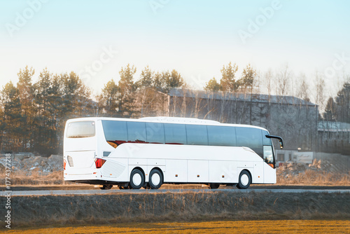 Wallpaper Mural Large commercial bus on busy street Torontodigital.ca