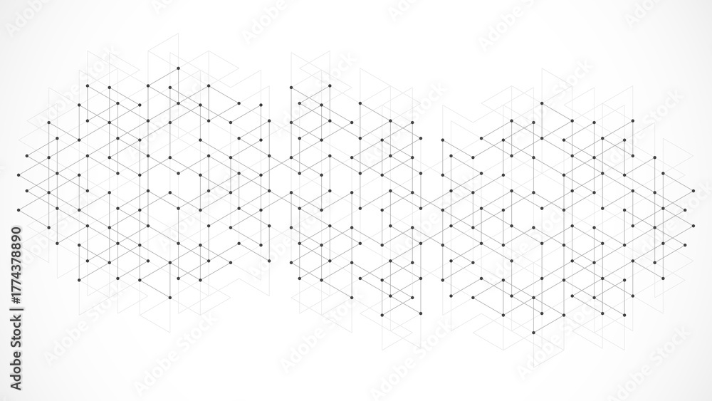 Obraz premium Creative idea of modern design with abstract geometric background. Minimalistic texture with polygonal pattern