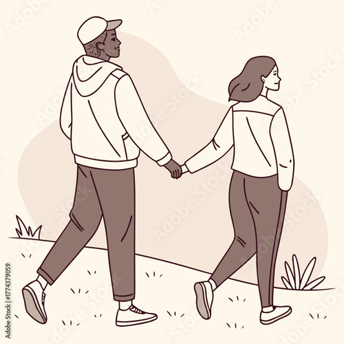 man and woman shaking hands