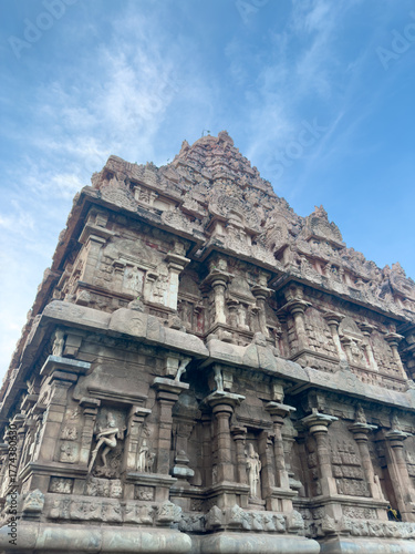 Tower of Gangaikonda Cholapuram temple which was built by Rajendra Chola I (son of the great Rajaraja Chola I) to commemorate his victorious military campaigns to the Ganges river in North India.