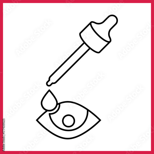 Eye Drops icon desigbn