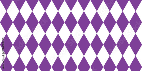 Checkered harlequin diamond seamless background pattern. Vector seamless pattern of diamond geometric shapes. 