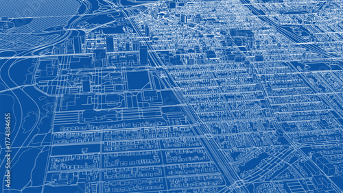 Detailed Urban Blueprint