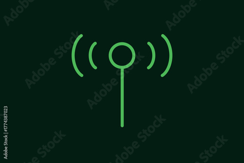 transmission technology illustration in flat style design. Vector illustration.	
