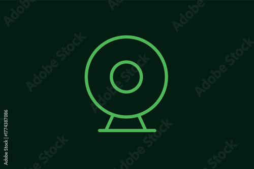 webcam illustration in flat style design. Vector illustration.	
